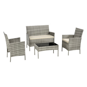 Gartenmöbelset Prazeres verschiedene Farben en.casa