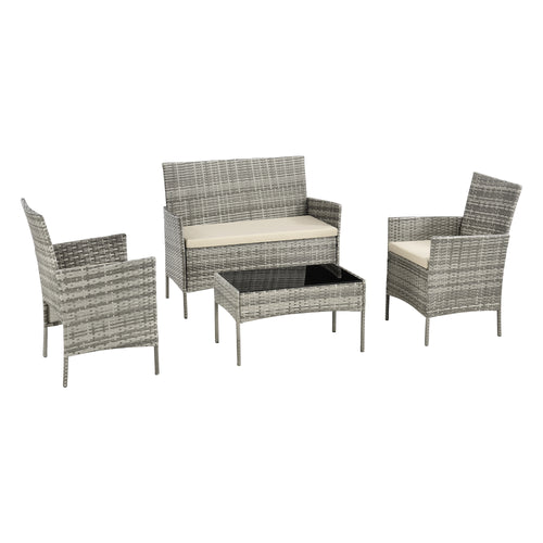 Gartenmöbelset Prazeres verschiedene Farben en.casa