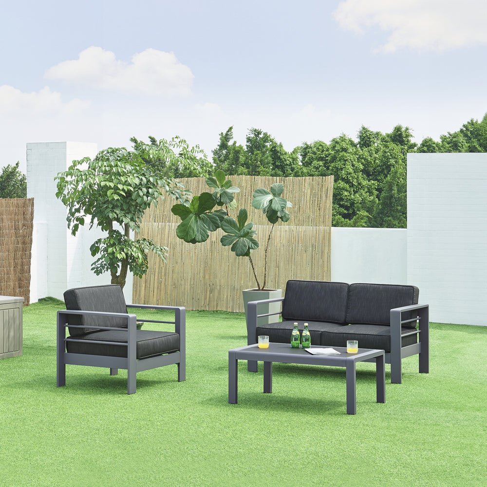 Gartenmöbelset Avise 3-tlg. Aluminium [casa.pro]
