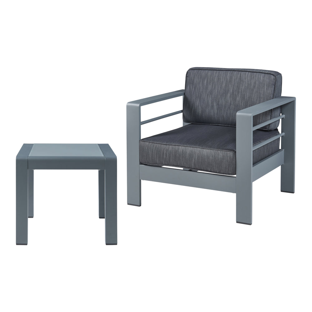 Outdoor-Sessel mit Tisch Avise Aluminium [casa.pro]