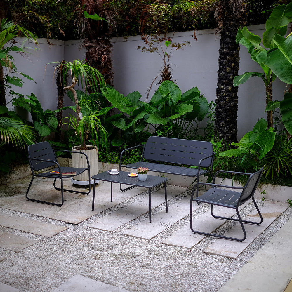 Gartenmöbelset Andria Stahl [casa.pro]