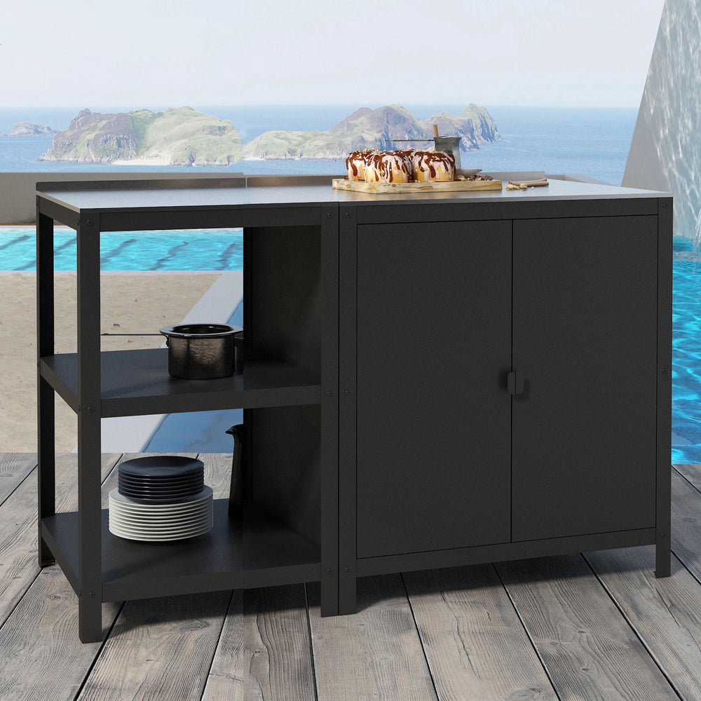 Outdoorset Bolognano Standregal und Schrank [casa.pro]