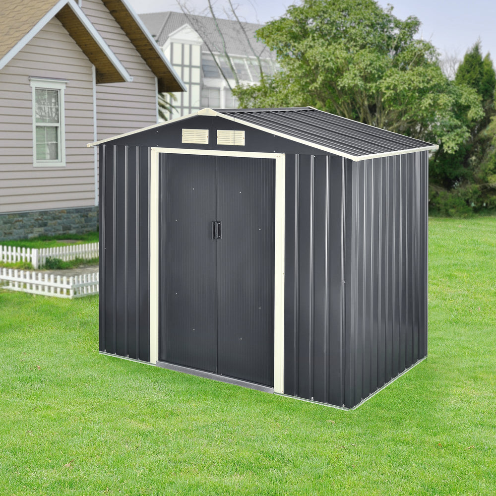Gartenschuppen mit Pult/Satteldach in versch. Größen [en.casa] - premiumXL
