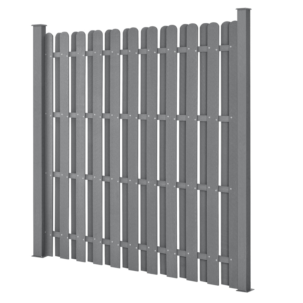 WPC Gartenzaun 185x193 cm [neu.holz] - premiumXL