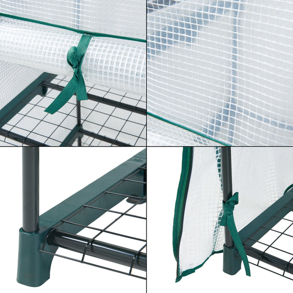 Gewächshaus Chaam mit Ablagen in versch. Farben und Größen [en.casa]