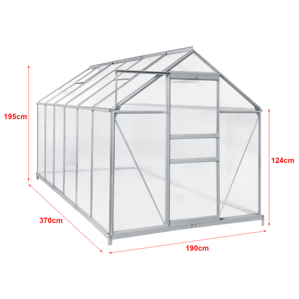 Gewächshaus Oisterwijk Alu-Rahmen [en.casa]