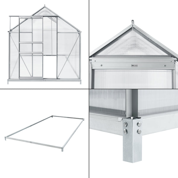 Gewächshaus Oisterwijk Alu-Rahmen [en.casa]