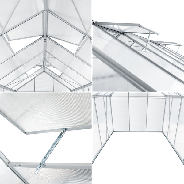 Gewächshaus Oisterwijk Alu-Rahmen [en.casa]