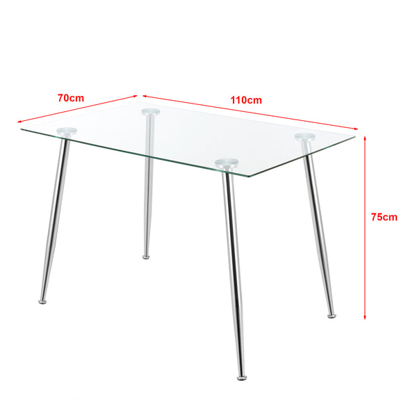 Glastisch Hyrynsalmi in versch. Farben [en.casa]