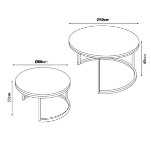 Couchtisch-Set Christchurch [en.casa]