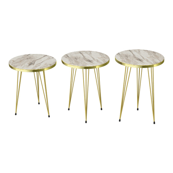 Satztisch Ry 3er Set in versch. Farben [en.casa]