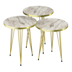 Satztisch Ry 3er Set in versch. Farben [en.casa]