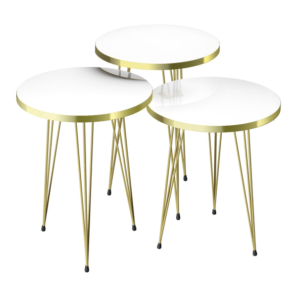 Satztisch Ry 3er Set in versch. Farben [en.casa]