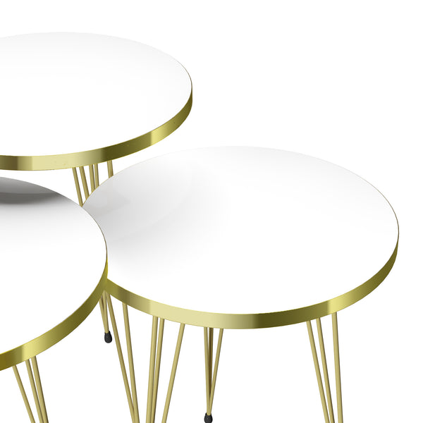 Satztisch Ry 3er Set in versch. Farben [en.casa]