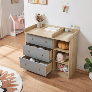 Wickelkommode Beldinupp mit Wickelauflage [en.casa]