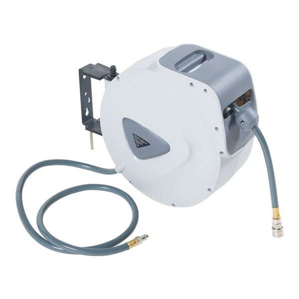Druckluftschlauchtrommel Nassau Weiß/Grau [pro.tec]