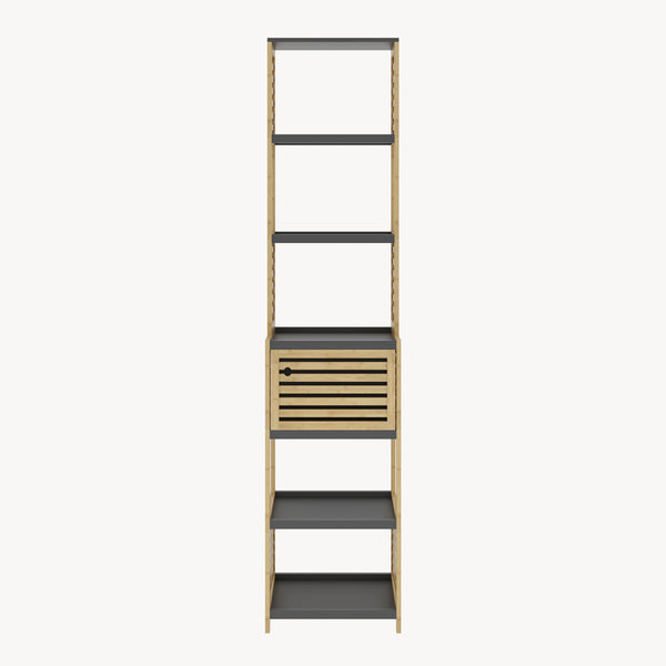 Badregal Kydesby Bambus Natur/Grau [en.casa]