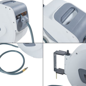 Druckluftschlauchtrommel Nassau Weiß/Grau [pro.tec]