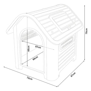 Hundehütte Bello [en.casa]