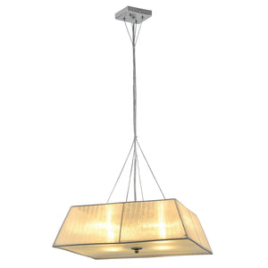 Hängeleuchte Walsum 4x E14 Ø45x113 cm Weiß lux.pro