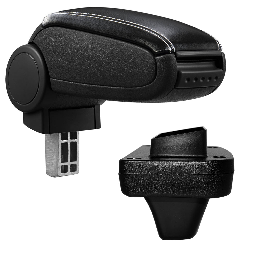 Mittelarmlehne Passgenau für Opel Astra K Kunstleder und Stoffdeckel Schwarz mit farbigen Nähten [pro.tec] - premiumXL