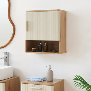 Hängeschrank Ferrersp 50x45x24 cm Eicheoptik/Sandfarben [en.casa]