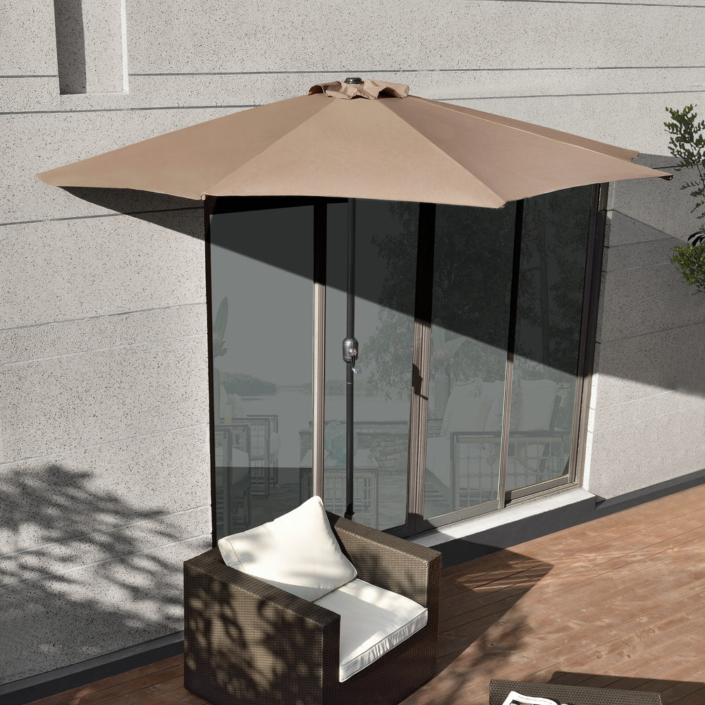 Halb - Sonnenschirm Eger Ø300 Halbrund in versch. Farben [casa.pro] - premiumXL