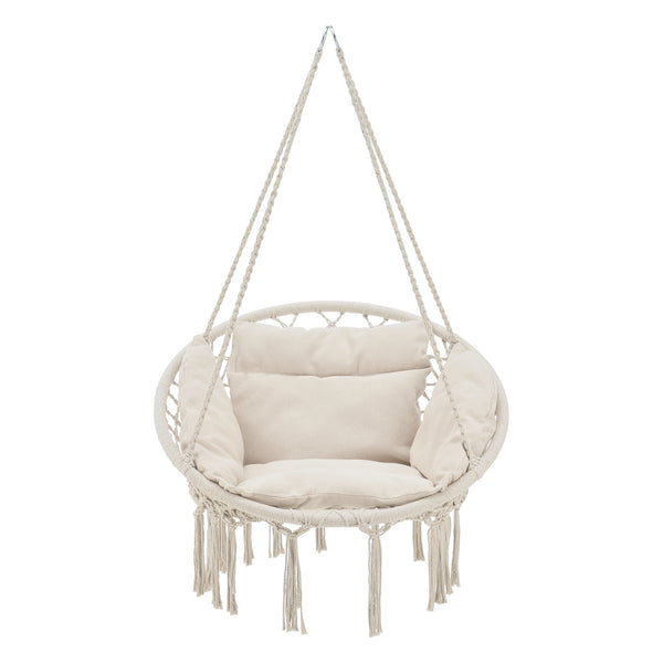 Hängesessel Kailua Max. 150 kg Indoor Outdoor mit Kissen casa.pro