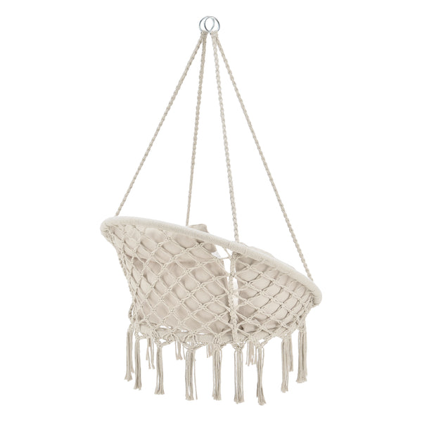 Hängesessel Kailua Max. 150 kg Indoor Outdoor mit Kissen casa.pro