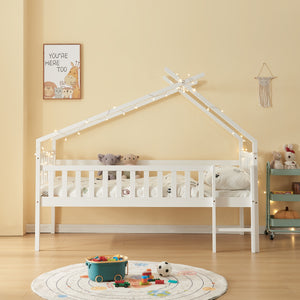 Hausbett Sotkamo 90x200cm mit Rausfallschutz [en.casa]