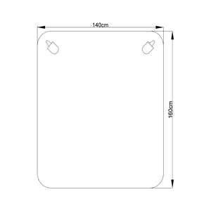 Elektrische Heizdecke 230V 50Hz Weiß [casa.pro]