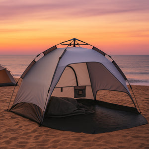 Strandmuschel Mullsjö Pop Up Strandzelt 215x135x140cm [pro.tec]