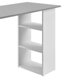 Schreibtisch Lemberg 120x50x72 cm mit Schubladen + Ablage en.casa