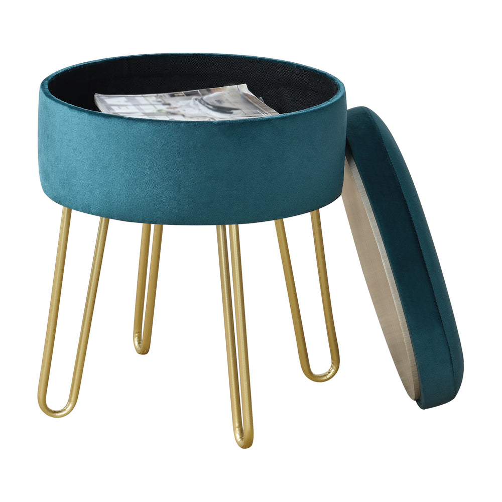 Sitzhocker Siders 48x38x38 cm MDF/Metallgestell versch. Farben en.casa