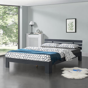 Holzbett Eksjö in versch. Größen und Farben en.casa