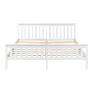 Holzbett mit Kaltschaummatratze versch. Farben und Größen en.casa