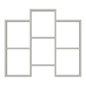 Multifunktionsregal Aabybro mit 6 Ablagefächern 76 x 85 x 22 cm in versch. Farben [en.casa]