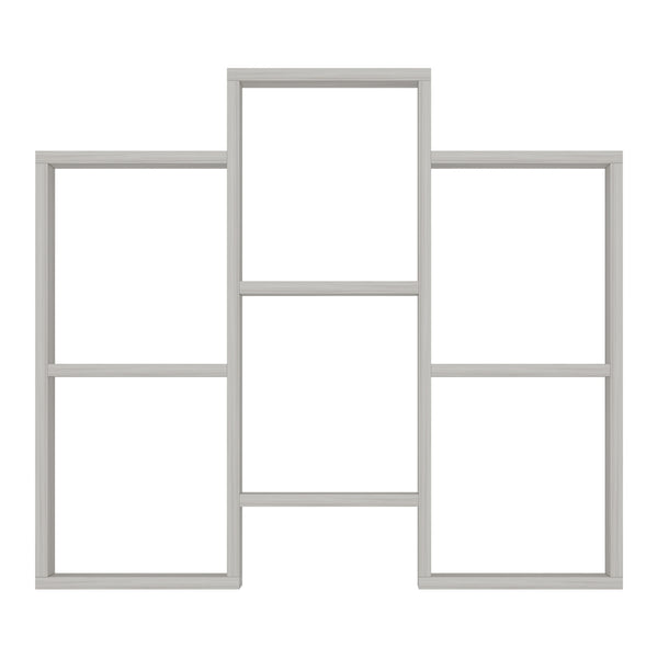 Multifunktionsregal Aabybro mit 6 Ablagefächern 76 x 85 x 22 cm in versch. Farben [en.casa]