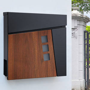 Briefkasten Alfstedt 37x37x10,5 cm Stahl in versch. Farben [en.casa]