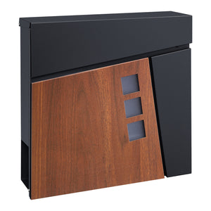 Briefkasten Alfstedt 37x37x10,5 cm Stahl in versch. Farben [en.casa]