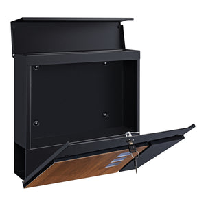 Briefkasten Alfstedt 37x37x10,5 cm Stahl in versch. Farben [en.casa]