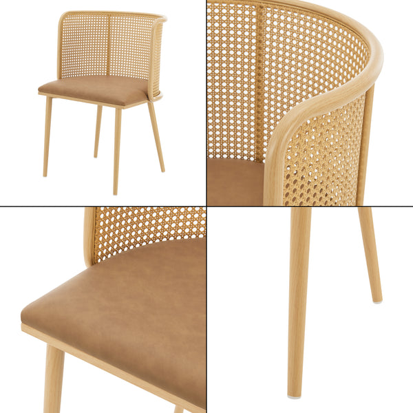 Esszimmerstuhl Flen 2er Set in versch. Farben [en.casa]