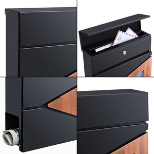 Briefkasten Schönburg 37x37x11cm Stahl in versch. Farben [en.casa]