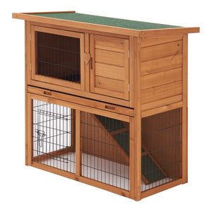 Kaninchenstall Nidda 85x91,5x45cm Tannenholz [en.casa]