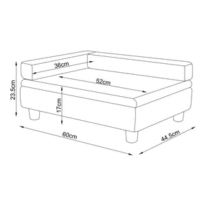 Haustierbett Salkonssad 60x45x24 cm [en.casa]