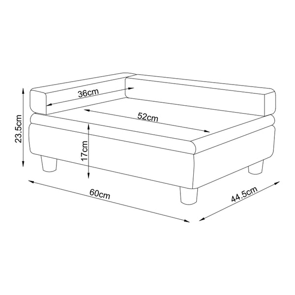 Haustierbett Salkonssad 60x45x24 cm [en.casa]