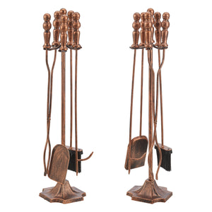 Kaminbesteck Dovre 5-teilige Kamingarnitur versch. Farben [en.casa]