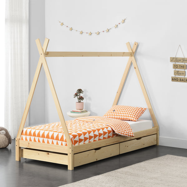 Kinderbett Maine 90x200 cm mit Schubladen [en.casa]
