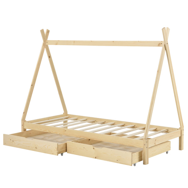 Kinderbett Maine 90x200 cm mit Schubladen [en.casa]