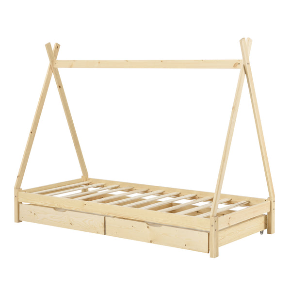 Kinderbett Maine 90x200 cm mit Schubladen [en.casa]